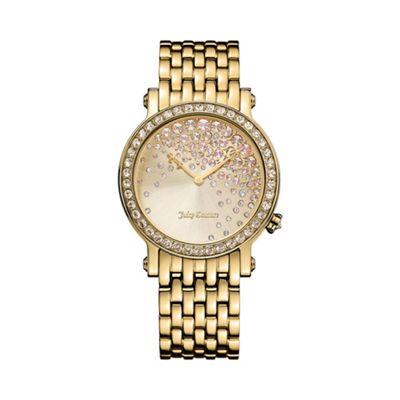 Ladies gold crystal dial bracelet watch 1901280